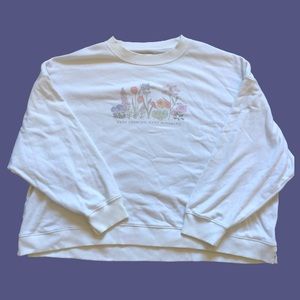 American Eagle Floral Crew Neck - Size XL